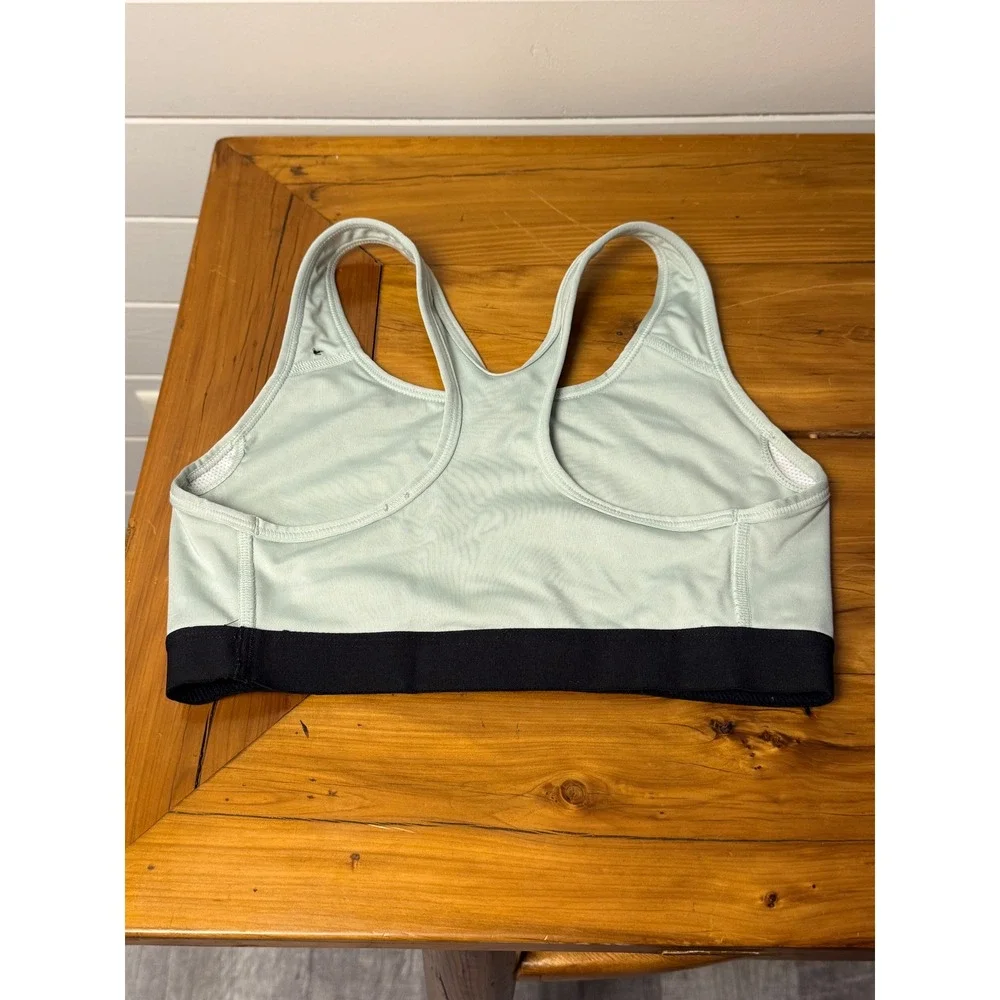 Nike Dri Fit Light Mint Green Black Racerback Sports Bra Women's‎ Size S
